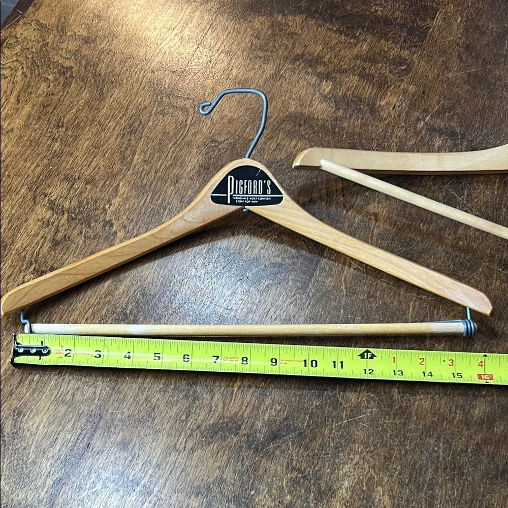 Vintage Wooden Hangers set of 2